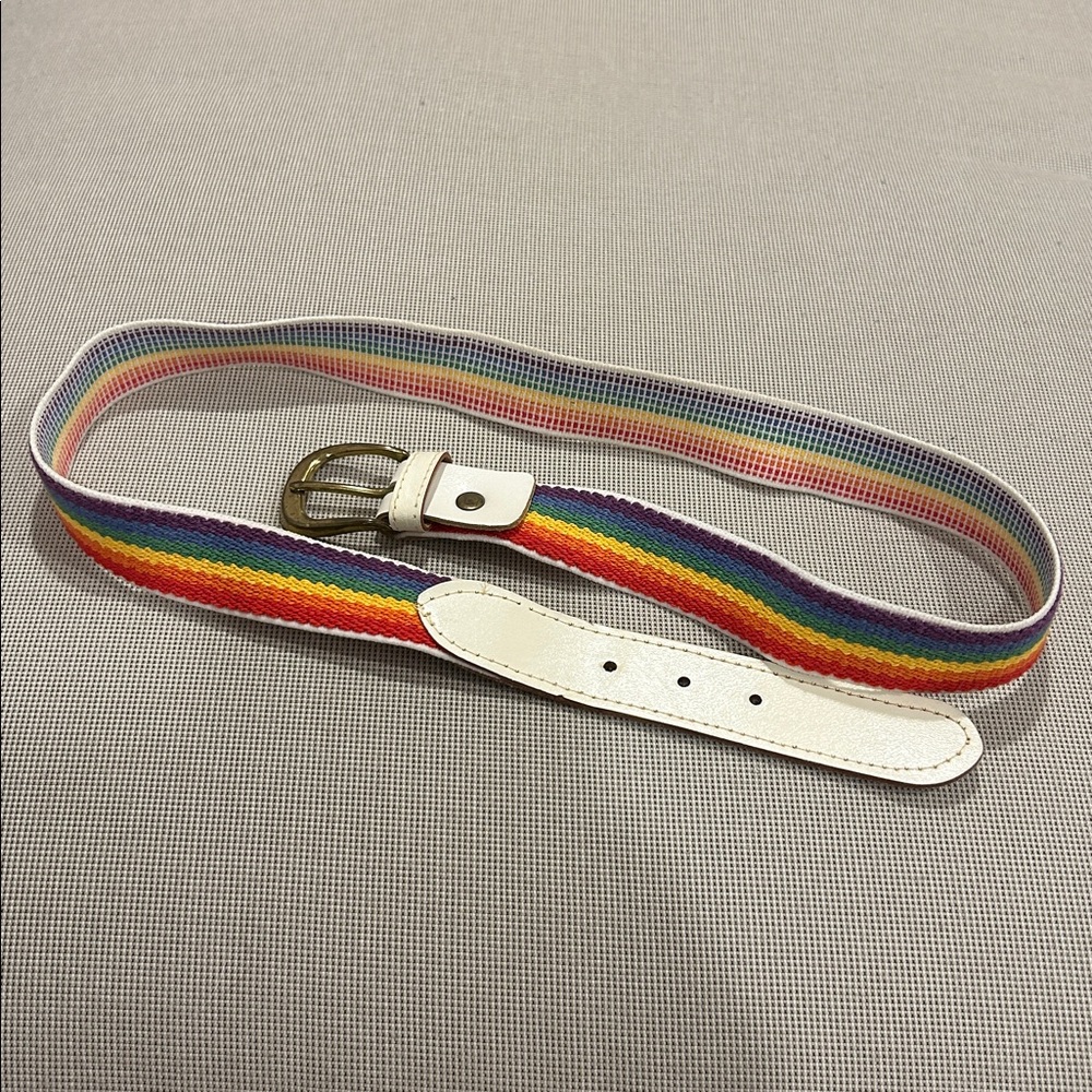 Vintage Rainbow Stretchy Belt